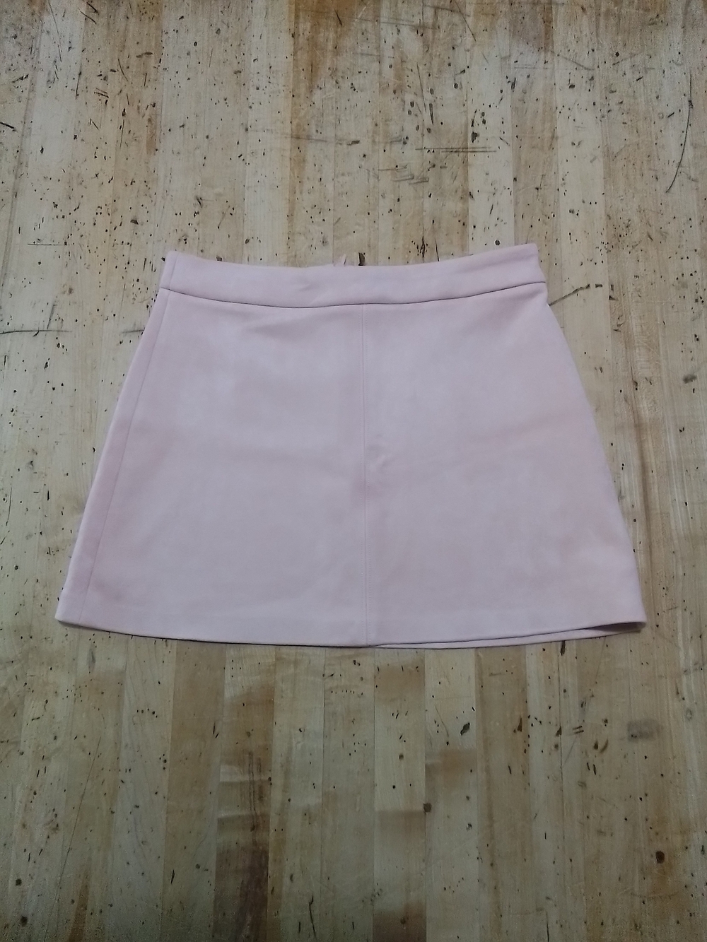Jack by BB Dakota Pink Faux Suede A Line Mini Skirt NWT Size 0